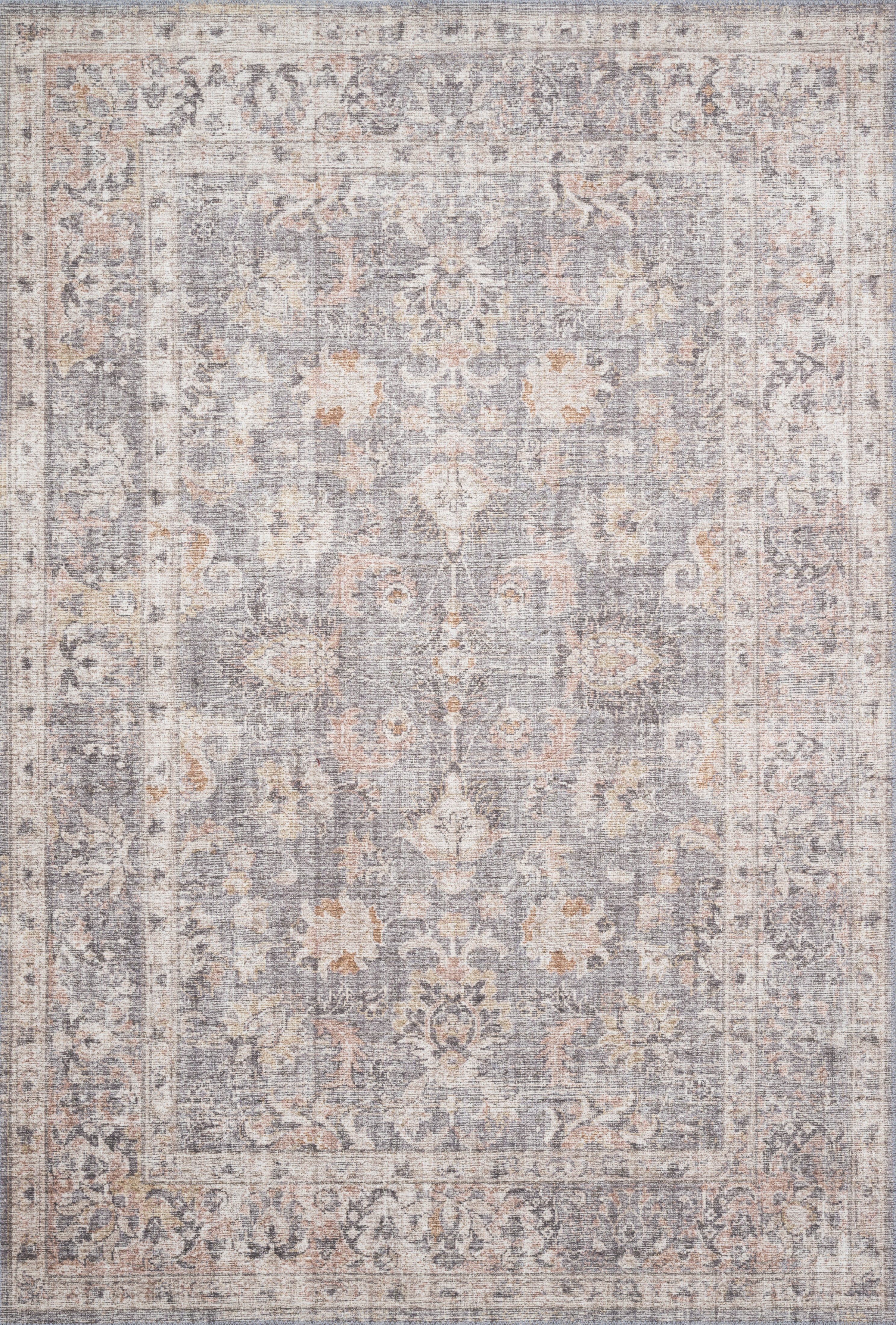 Roze Rug, Grey and Apricot 3'6" x 5'6" - Image 0