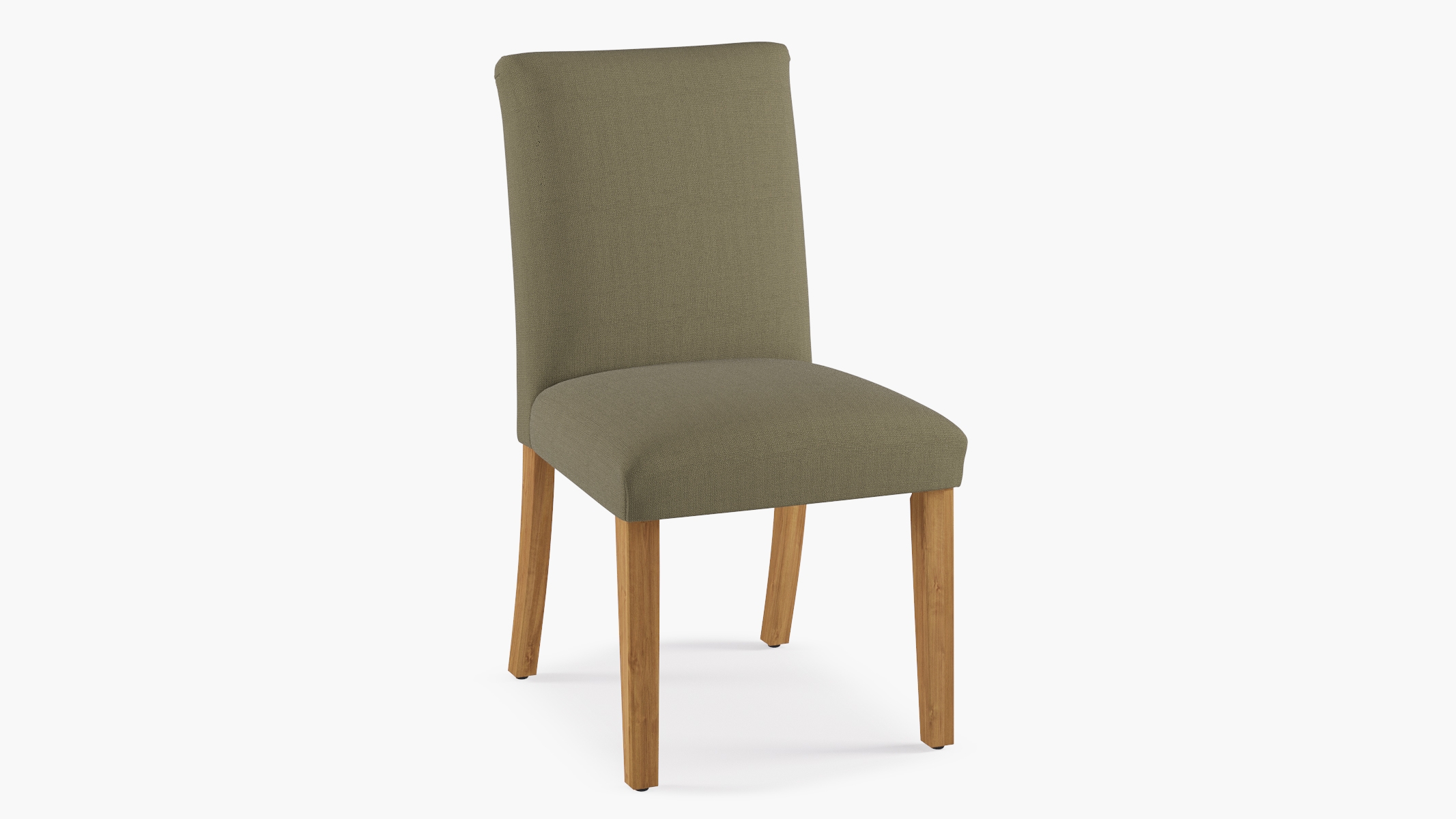 Classic Dining Chair, Olive Everyday Linen, Natural - Image 1