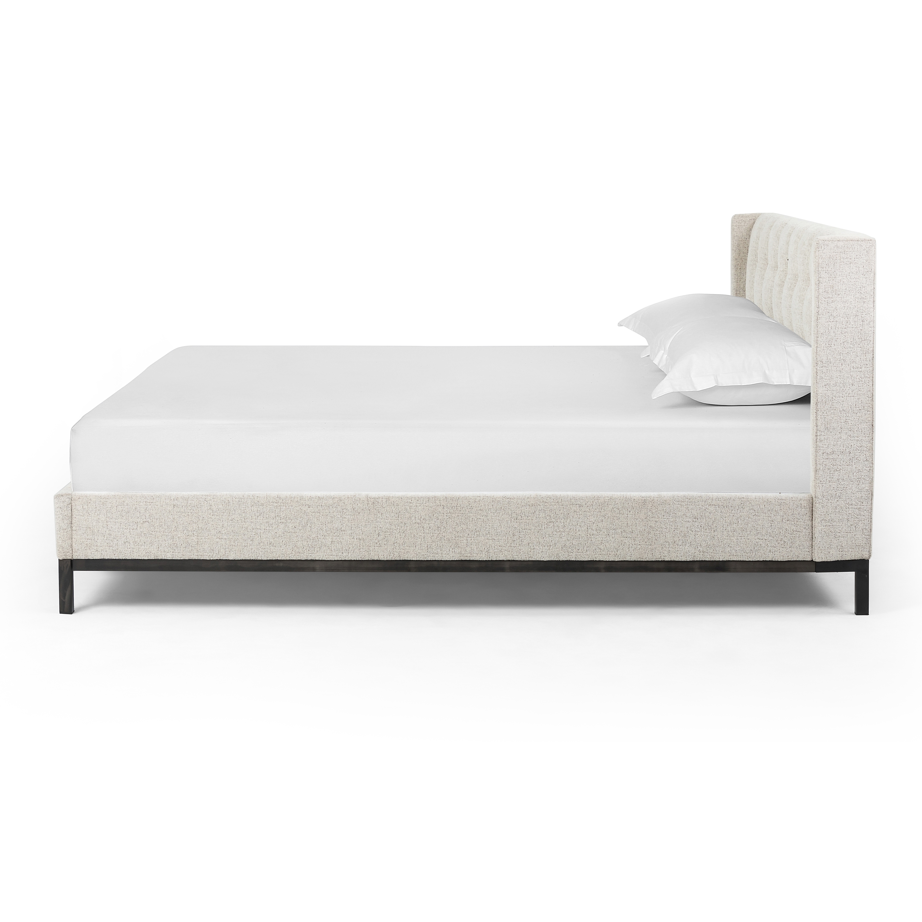 Newhall Bed-Plushtone Linen-King - Image 3