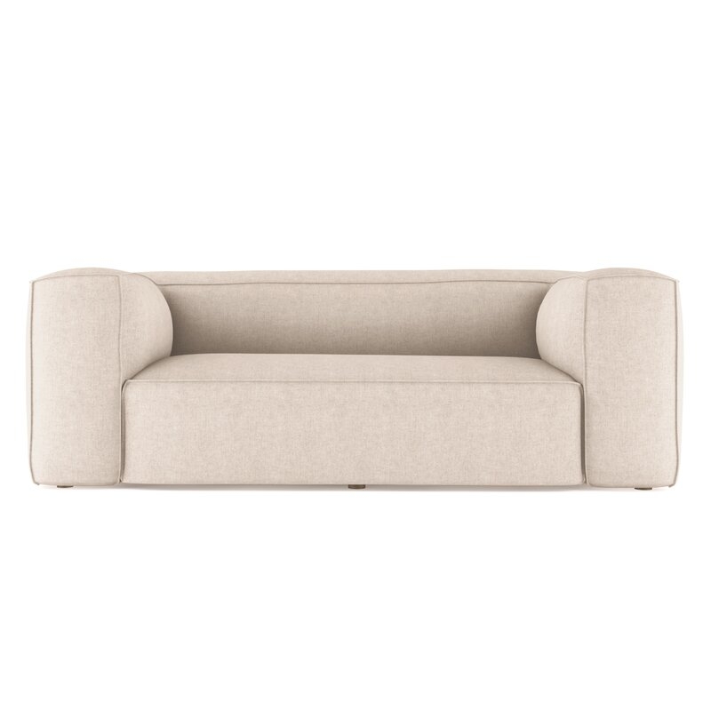 Tandem Arbor Bowery Sofa Upholstery: Linen Oyster, Size: 30" H x 84" W x 41" D - Image 0