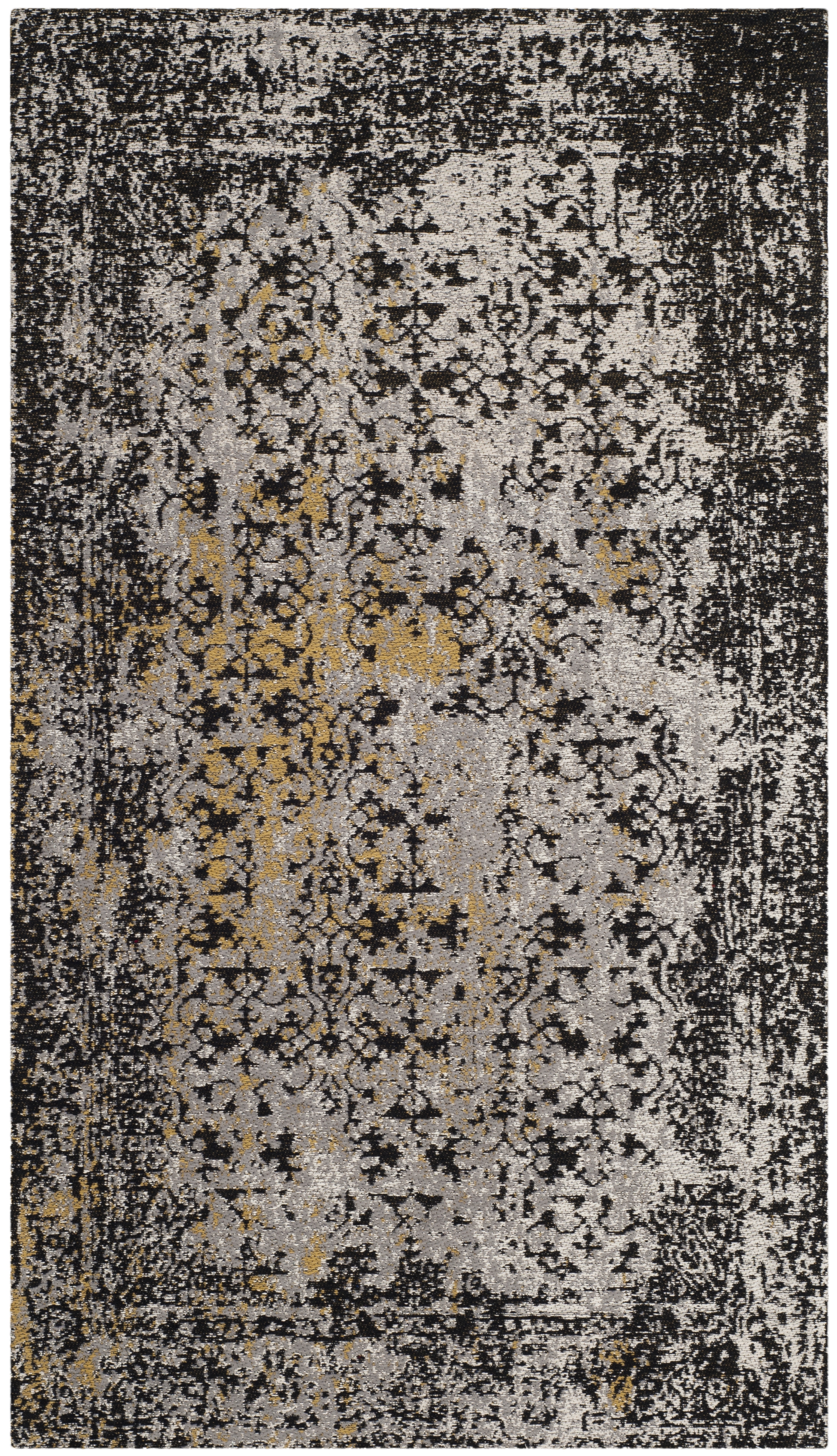Arlo Home Woven Area Rug, CLV223A, Black/Silver,  3' X 5' - Image 0