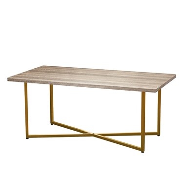 Coffee Table Environment-Friendly Artificial Wooden Tabletop , Easy Assembly Coffee Table Light Luxury, Modern Simple Living Room,Multi-Functional Storage Tea Table - Image 0