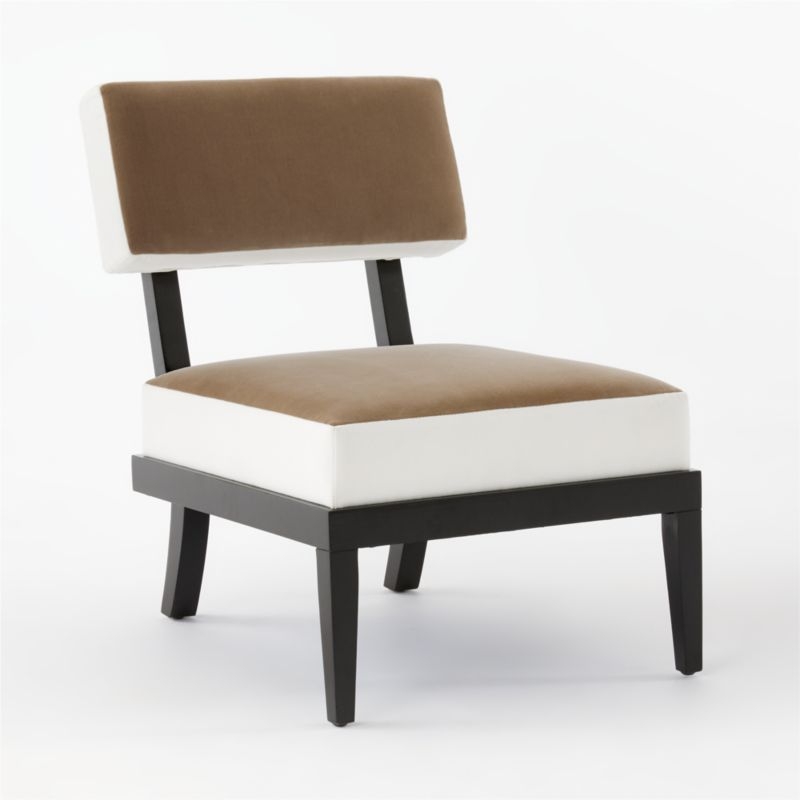 Otello Ebony and White Chair - TAN - Image 3