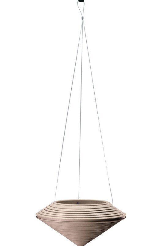 Daniel Resin Hanging Planter Color: Weathered Stone - Image 0