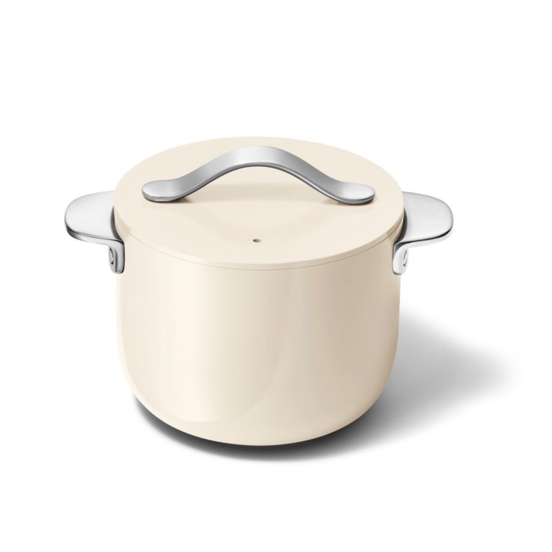 Caraway ® Cookware Plus Cream 2-Qt. Petite Ceramic Cooker with Lid - Image 1