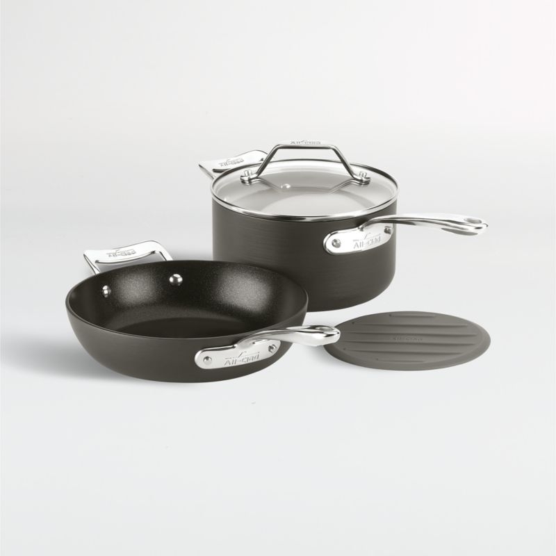 All-Clad ® Essentials Non-Stick 3-Piece Cookware Set - Image 2