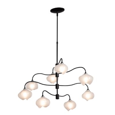 Ume Frosted Glass 35.7" W 8-Light Unique / Statement Chandelier - Image 0