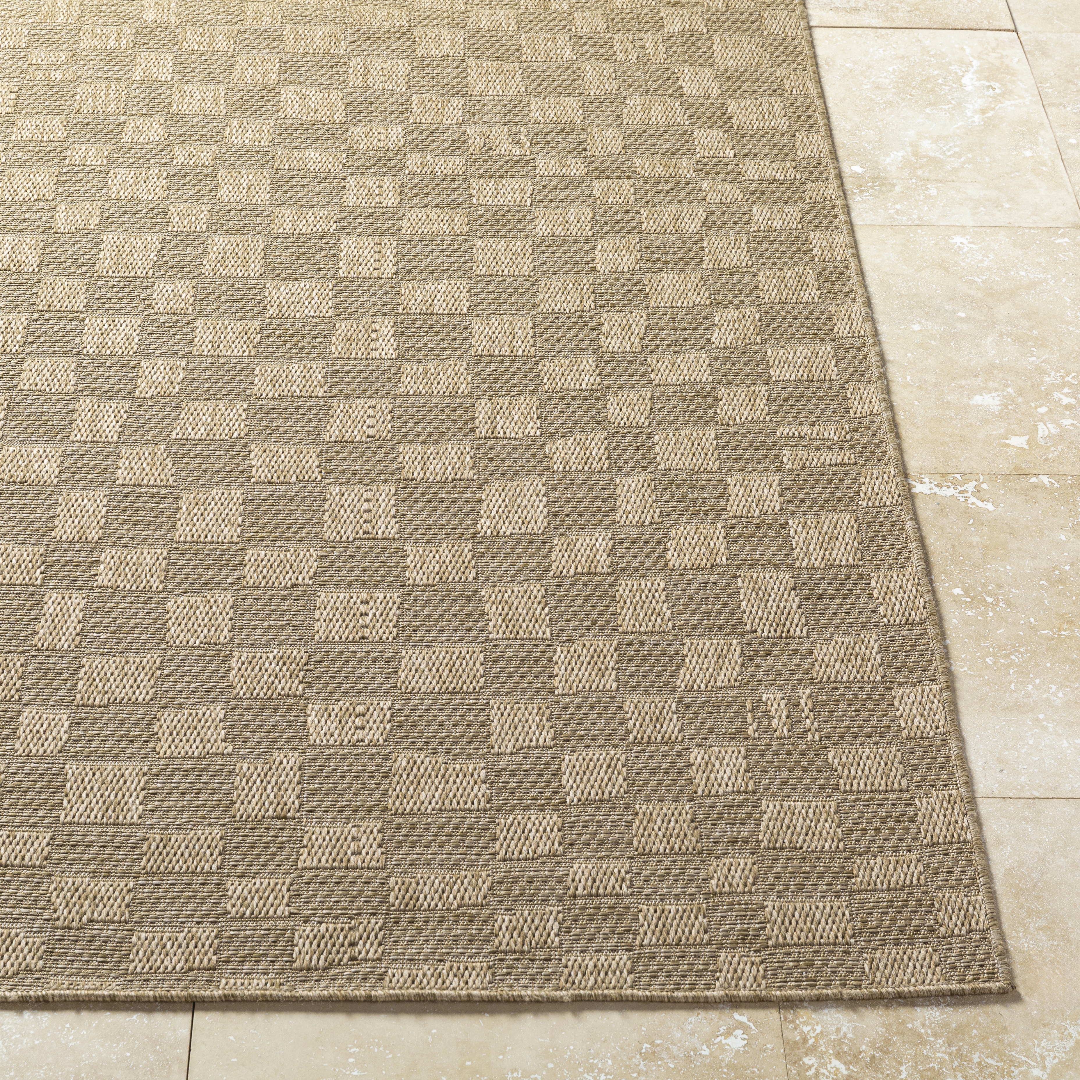 Sandra Beige Outdoor 7'10" x 10' Machine Woven Rug - Image 2