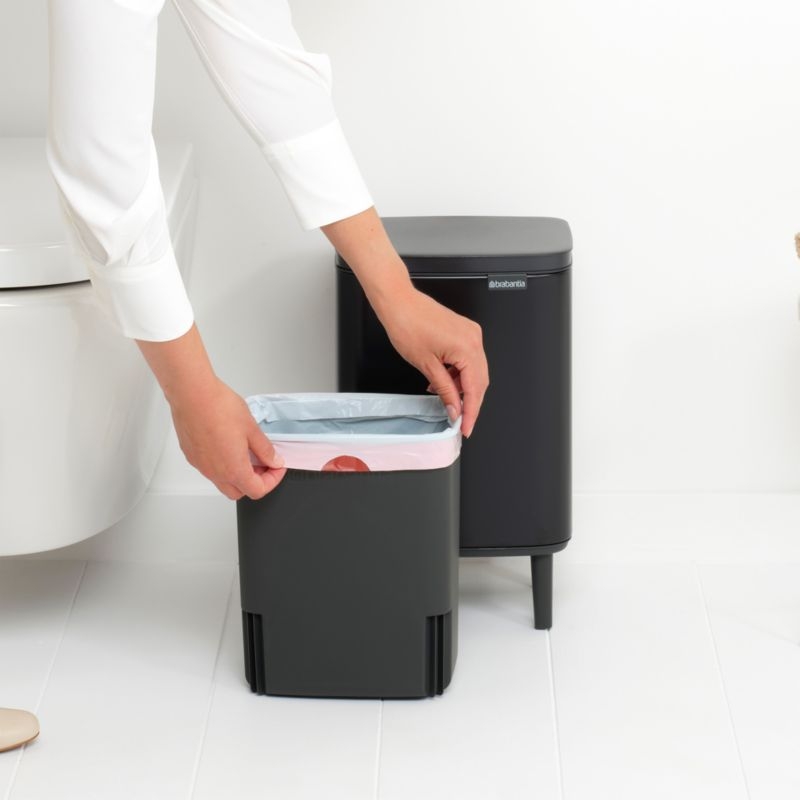 Brabantia Bo Hi Trash Can, Matte Black, 1.8 Gallon - Image 6