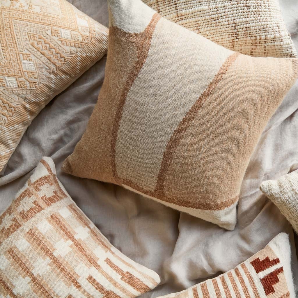 The Citizenry Poeta Pillow | 18" x 18" | Red - Image 3