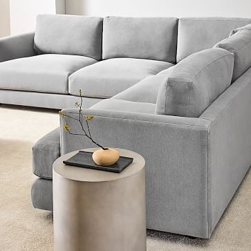 Haven Sectional Set 03: Left Arm Sofa, Corner, Right Arm Sofa, Poly, Chenille Tweed, Storm Gray, Concealed Supports - Image 2