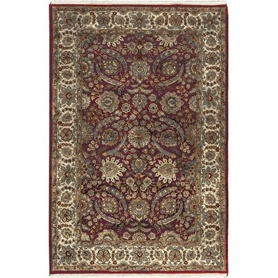 One-of-a-Kind Bikaner Hand-Knotted Bikaner Red 6' x 9'2" Wool Area Rug - Image 0