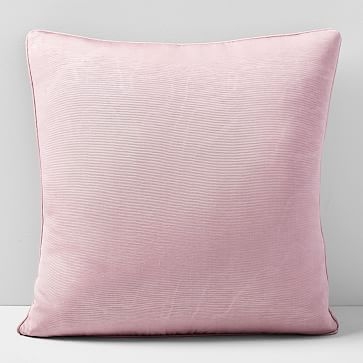 Faux Silk Moire Pillow Cover, 18"x18", Pink Stone - Image 0