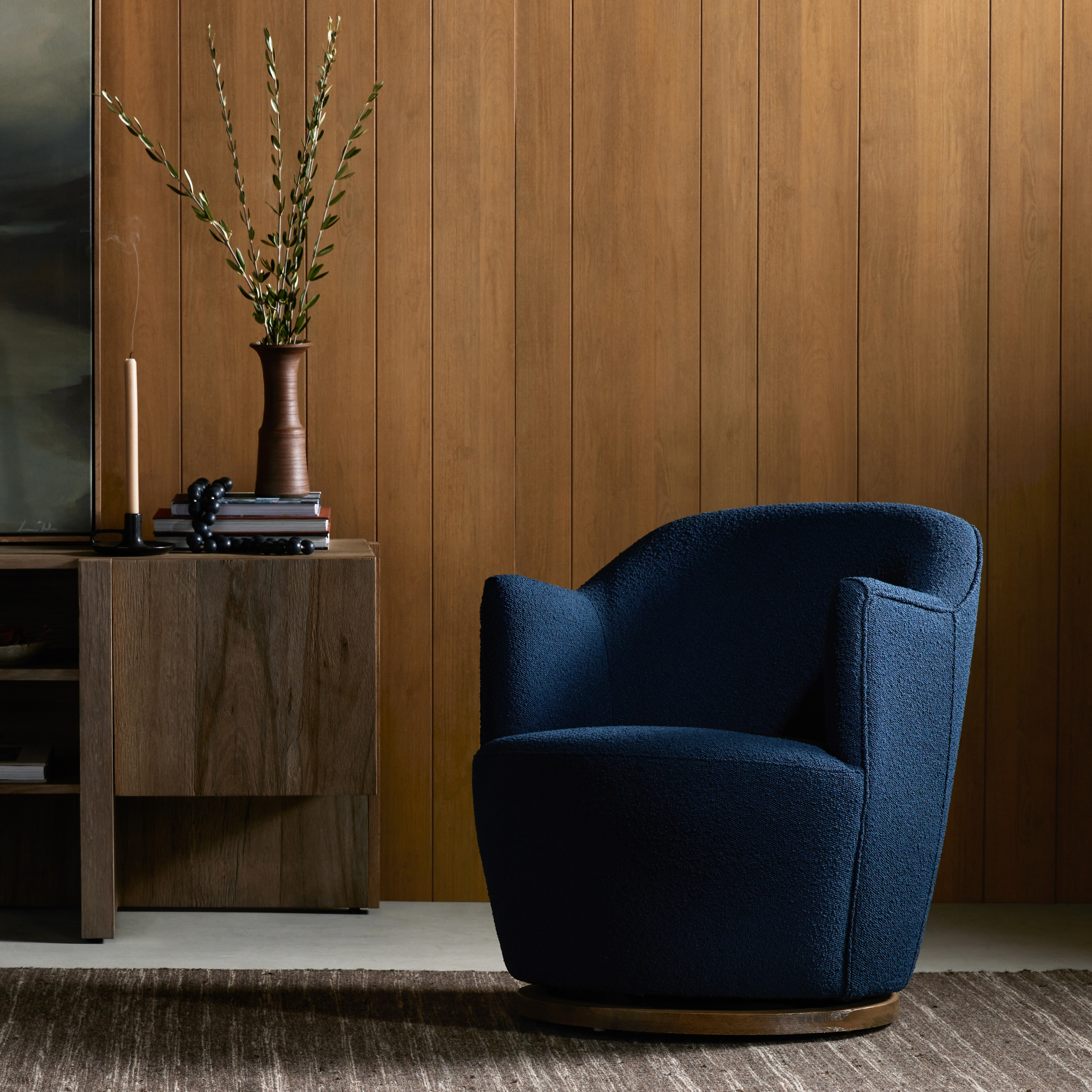 Aurora Swivel Chair-Copenhagen Indigo - Image 9
