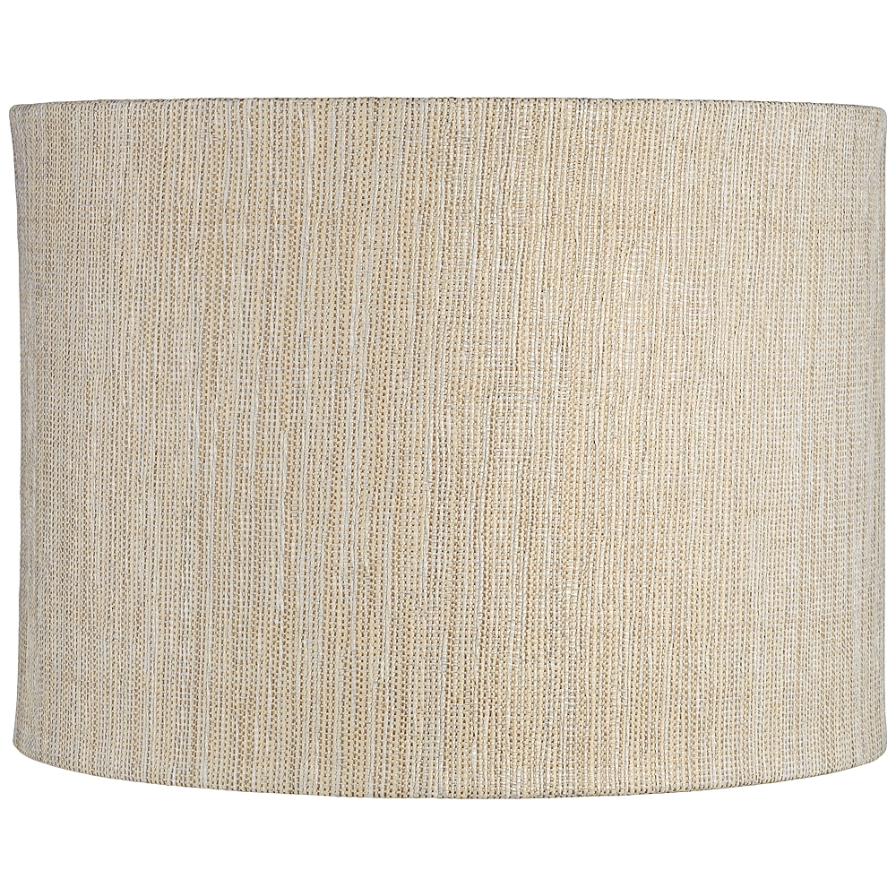 Springcrest Julie Gold and Silver Weave Drum Shade 15x15x11 (Spider) - Image 0