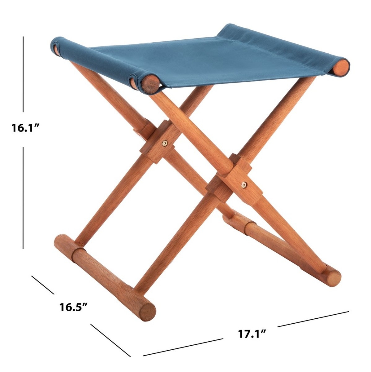 Breanne Stool - Natural/Navy - Safavieh - Image 6