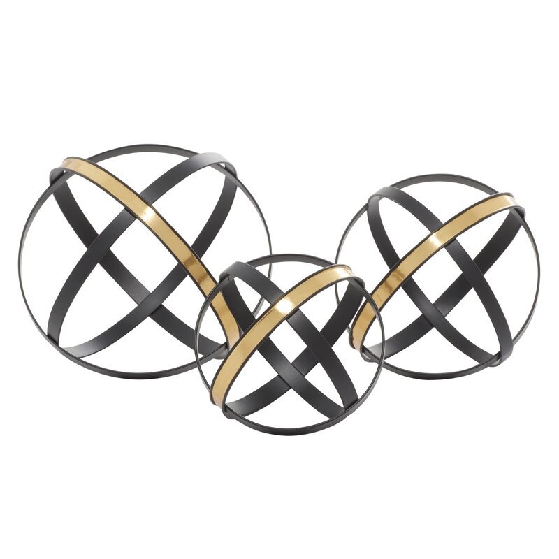 Hunton Metal Sculpture, Set of 3 - Image 0