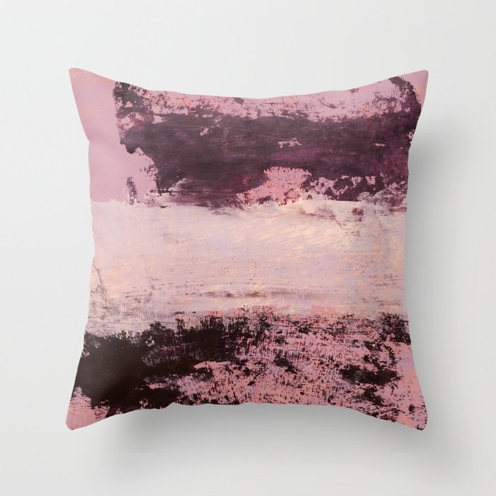 Burgundy Rose Throw Pillow by Iris Lehnhardt - Cover (20" x 20") With Pillow Insert - Outdoor Pillow - Image 0