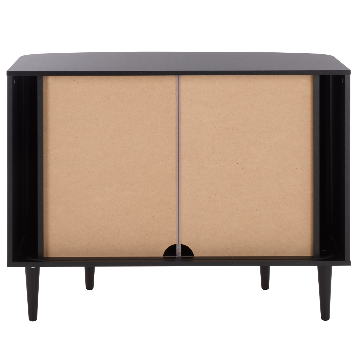 Sabby Tambour Door Compact Sideboard - Black - Image 7
