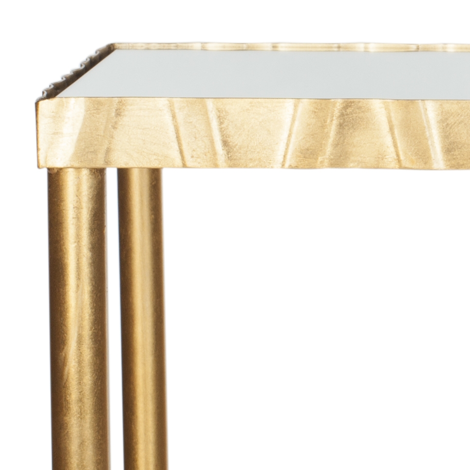 Princess Mirror Top Console Table - Gold/Mirror - Arlo Home - Image 1