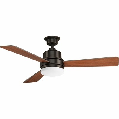 52" Rathburn 3 Blade LED Ceiling Fan, Light Kit Included - Image 0