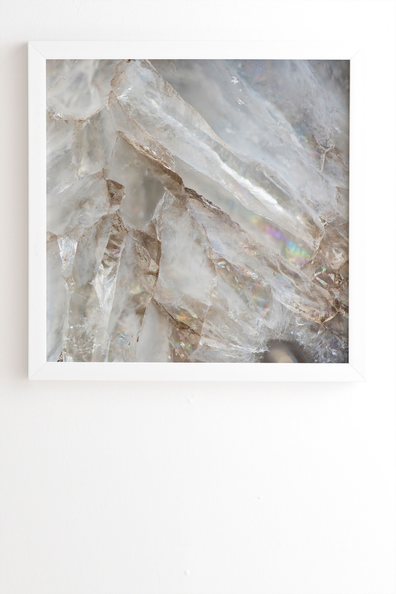 Crystalize by Bree Madden - Framed Wall Art Basic White 14" x 16.5" - Image 1