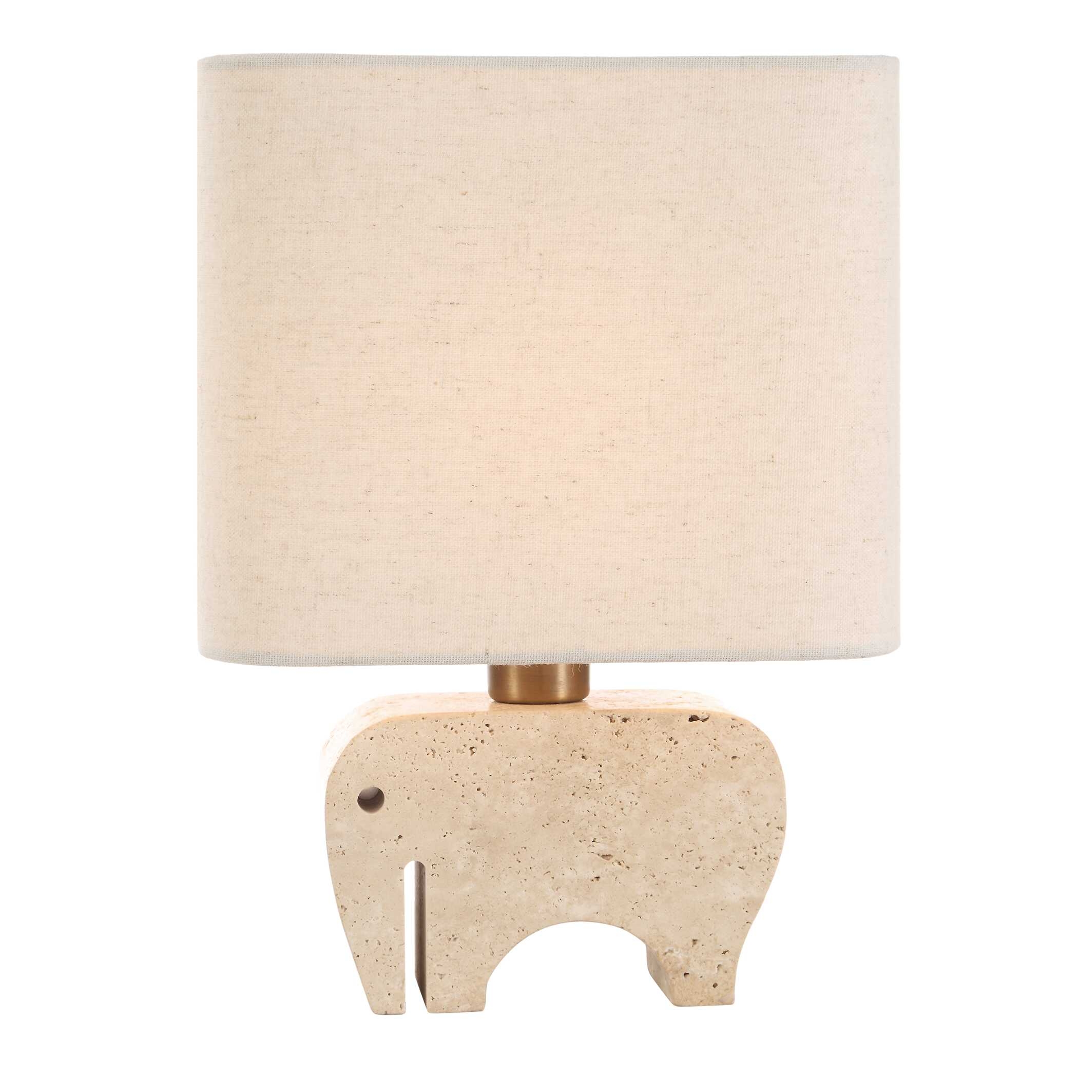 Tusk Travertine Accent Lamp - Image 5