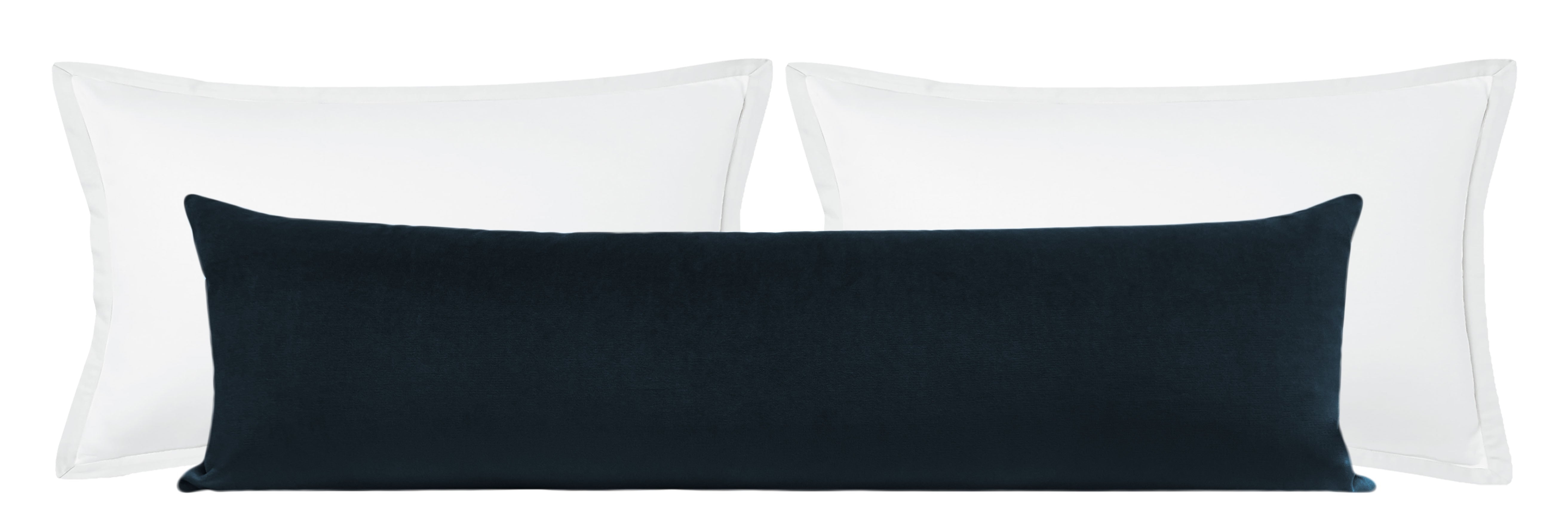 THE XL LUMBAR :: SOCIETY VELVET // NAVY BLUE - 14" X 48" - Image 2