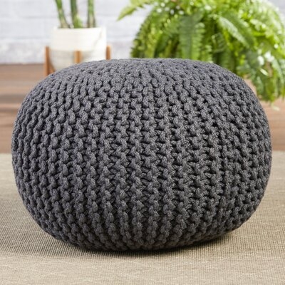 Kylie Pouf Indoor Outdoor Ottoman with Cushion - Image 0