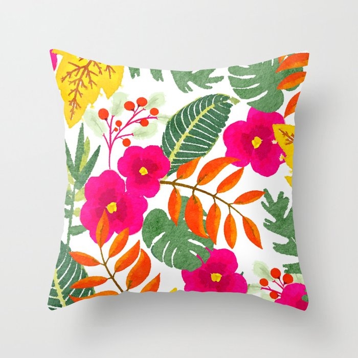 Warm Hearted Nature #society6artprint #society6 #decor Couch Throw Pillow by 83 Orangesa(r) Art Shop - Cover (16" x 16") with pillow insert - Outdoor Pillow - Image 0