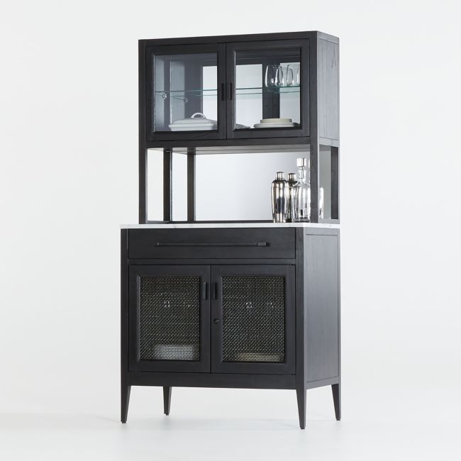 Enzo Bar Cabinet with Hutch - Image 0