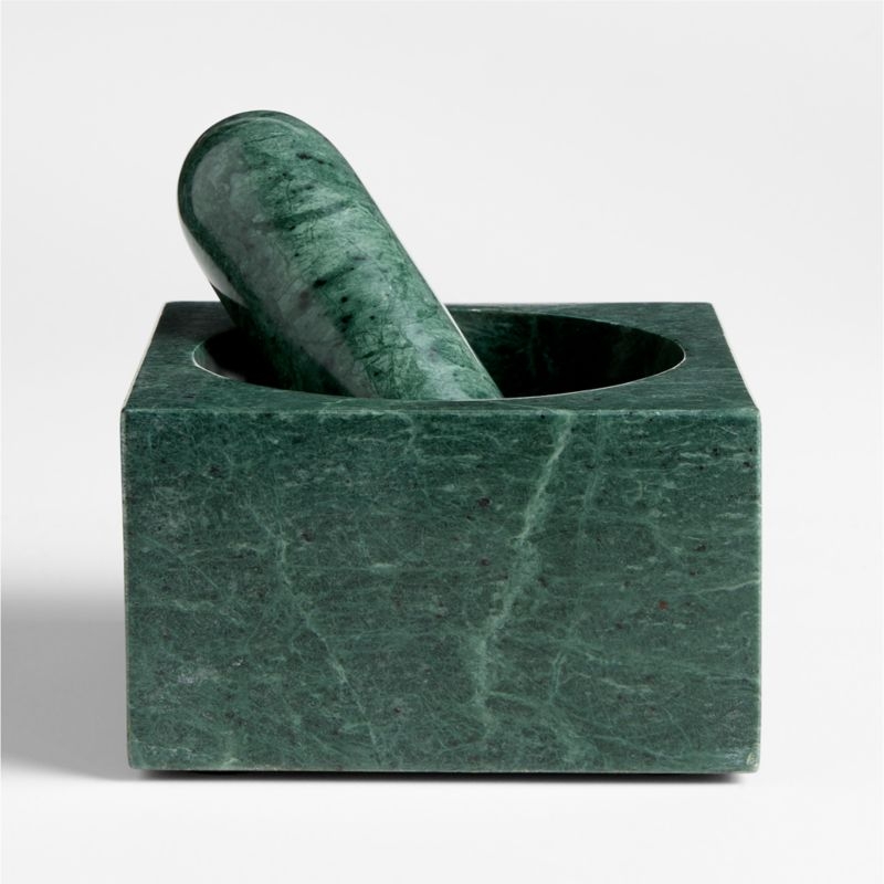Geneve Green Marble Mortar and Pestle by Daniel Humm - Image 4