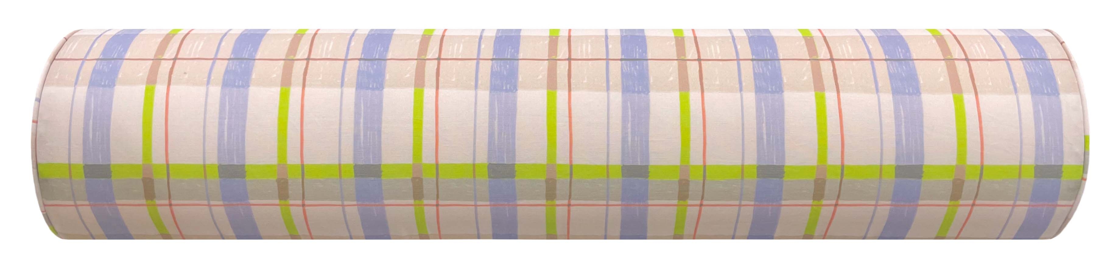 THE BOLSTER :: PLAID // GRAPE | TEIL TEXTILES - TWIN // 9" X 24" - Image 3