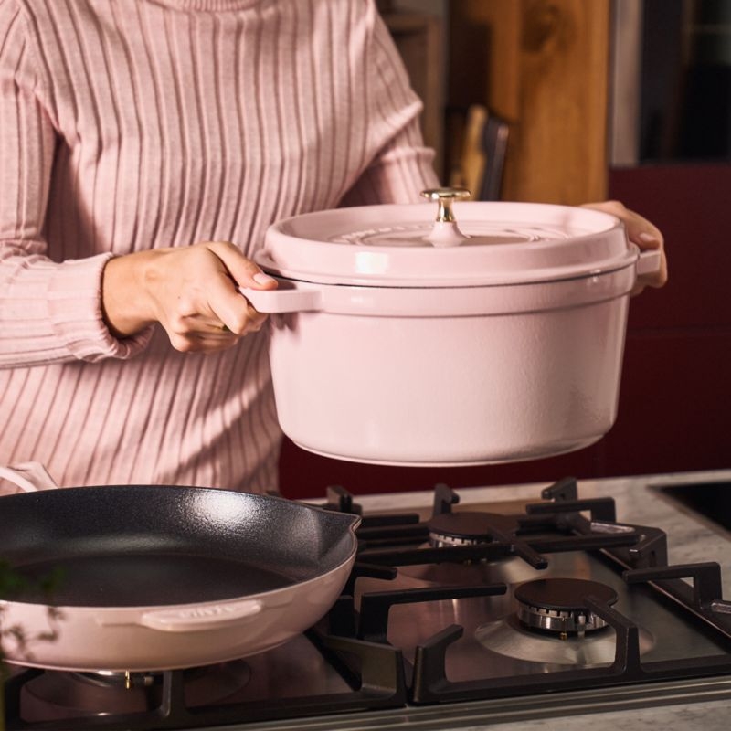 Staub ® Peony Pink Cast Iron 7-Qt. Round Cocotte - Image 4