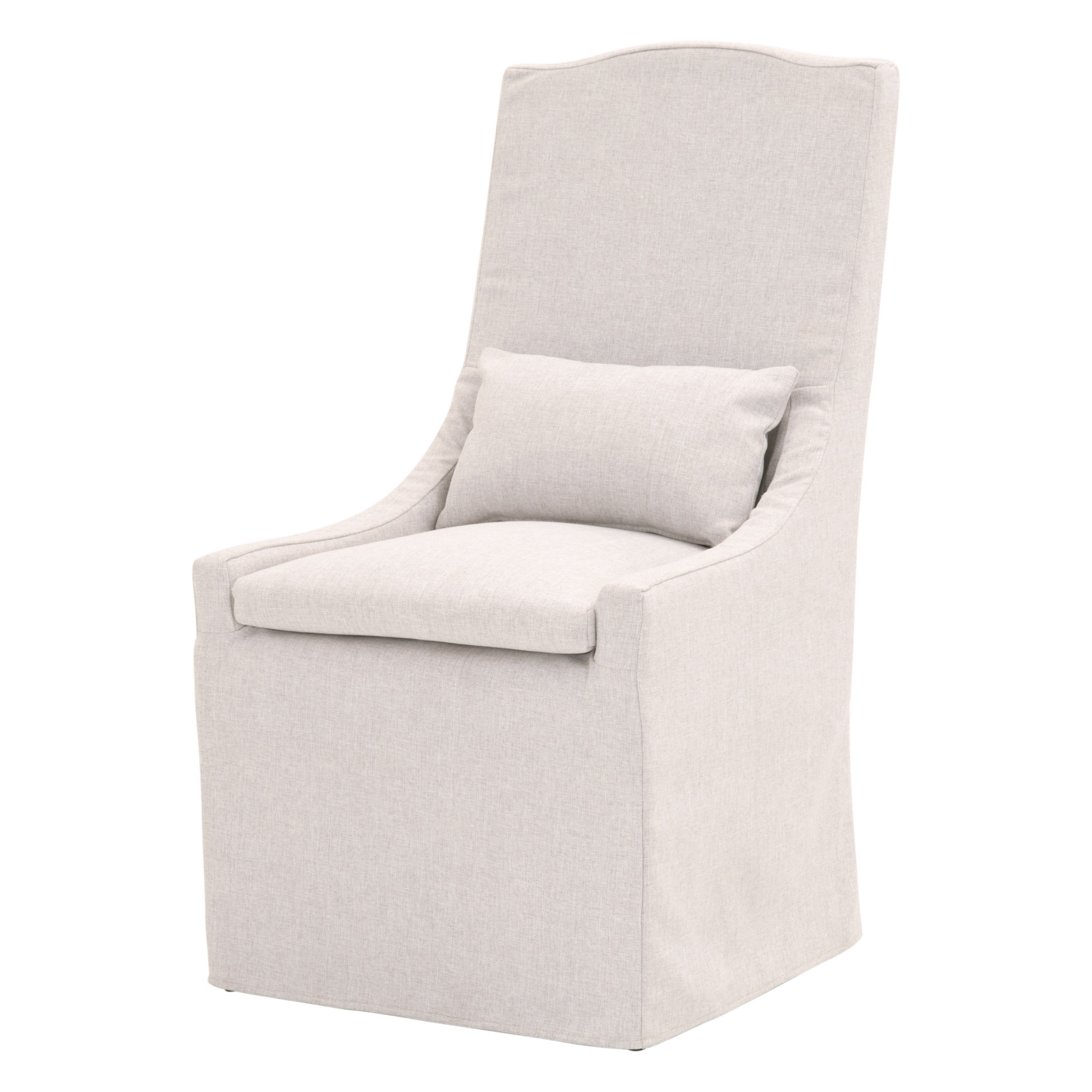 Odessa Outdoor Slipcover Dining Chair, White - Image 0