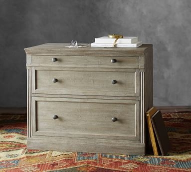 Livingston 2-Drawer Lateral File Cabinet, Dusty Charcoal - Image 4