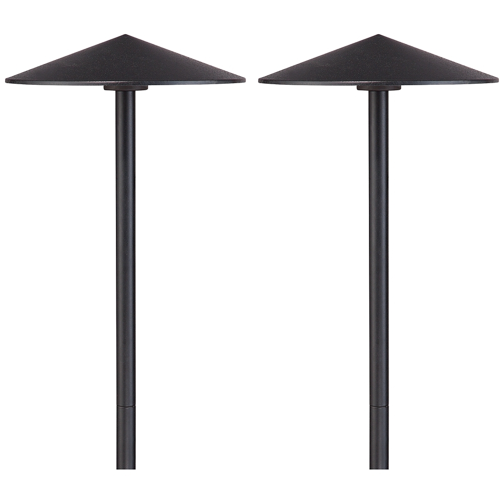 Chesapeake 21 1/2"H Black LED Landscape Path Lights Set of 2 - Image 0