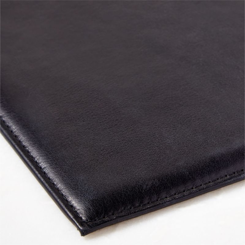Black Leather Desk Blotter - Image 2