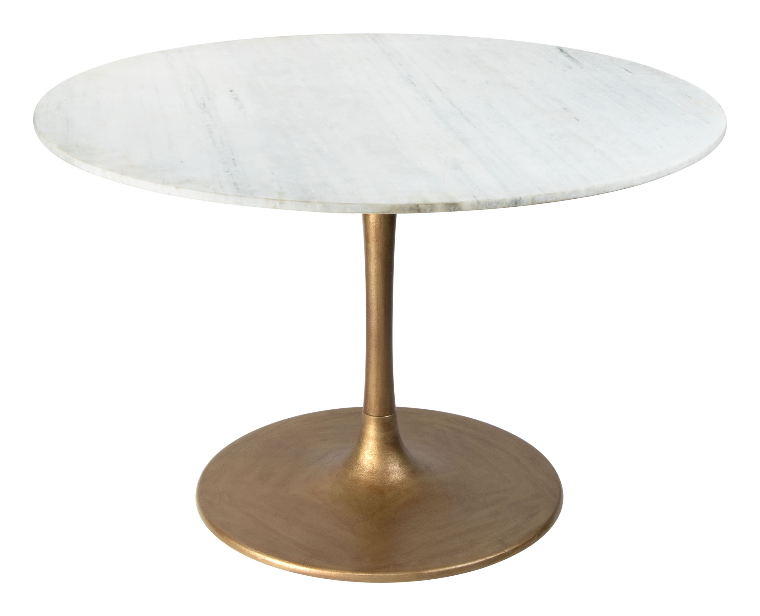 Vionnet Dining Table, White & Gold - Image 0