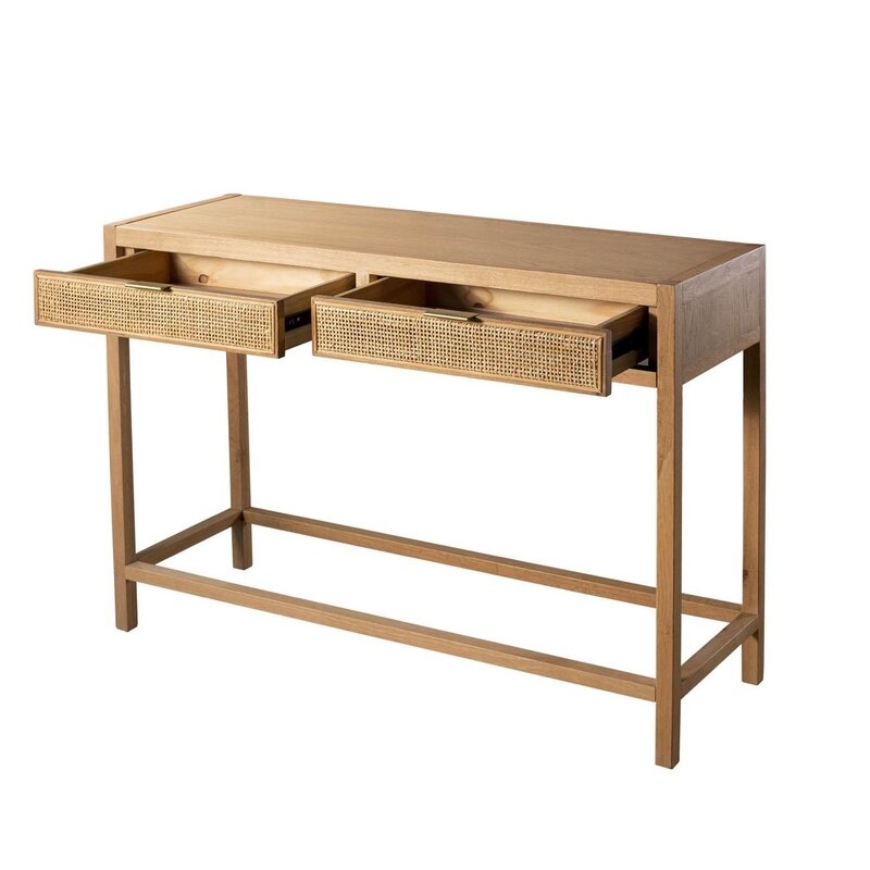Ibanez Console Table, Oak, 43.3" - Image 1