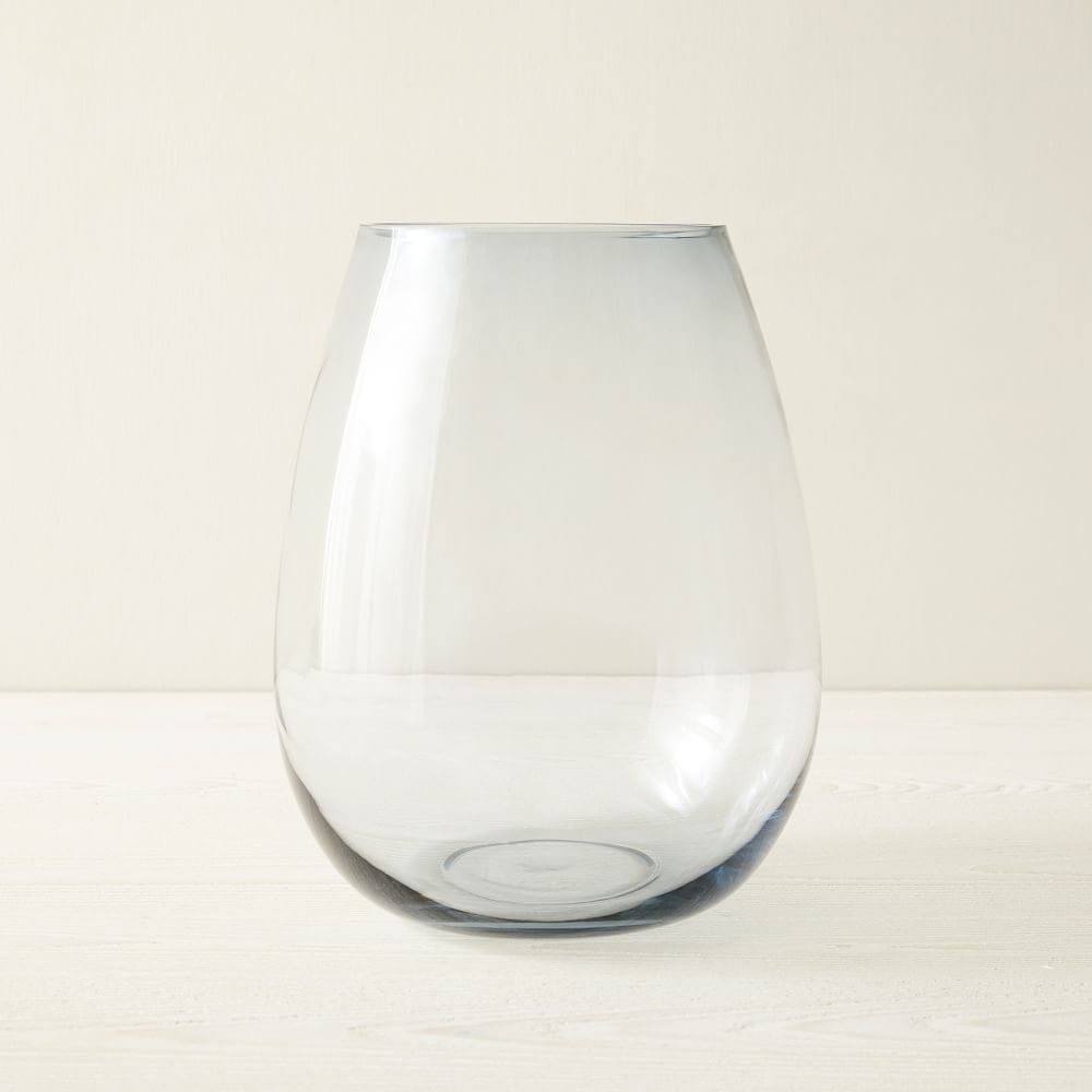 Foundations Glass Tapered Vase, Clear, 12" - Image 0