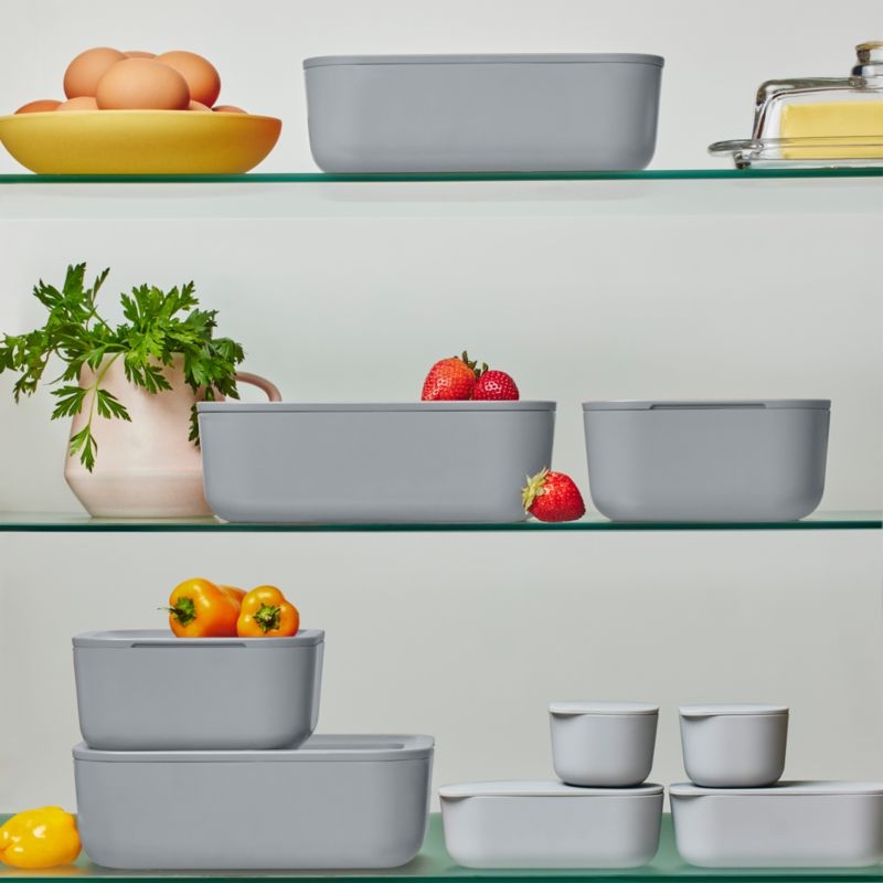 Caraway ® Grey 17-Piece Glass Food Storage Set - Image 3