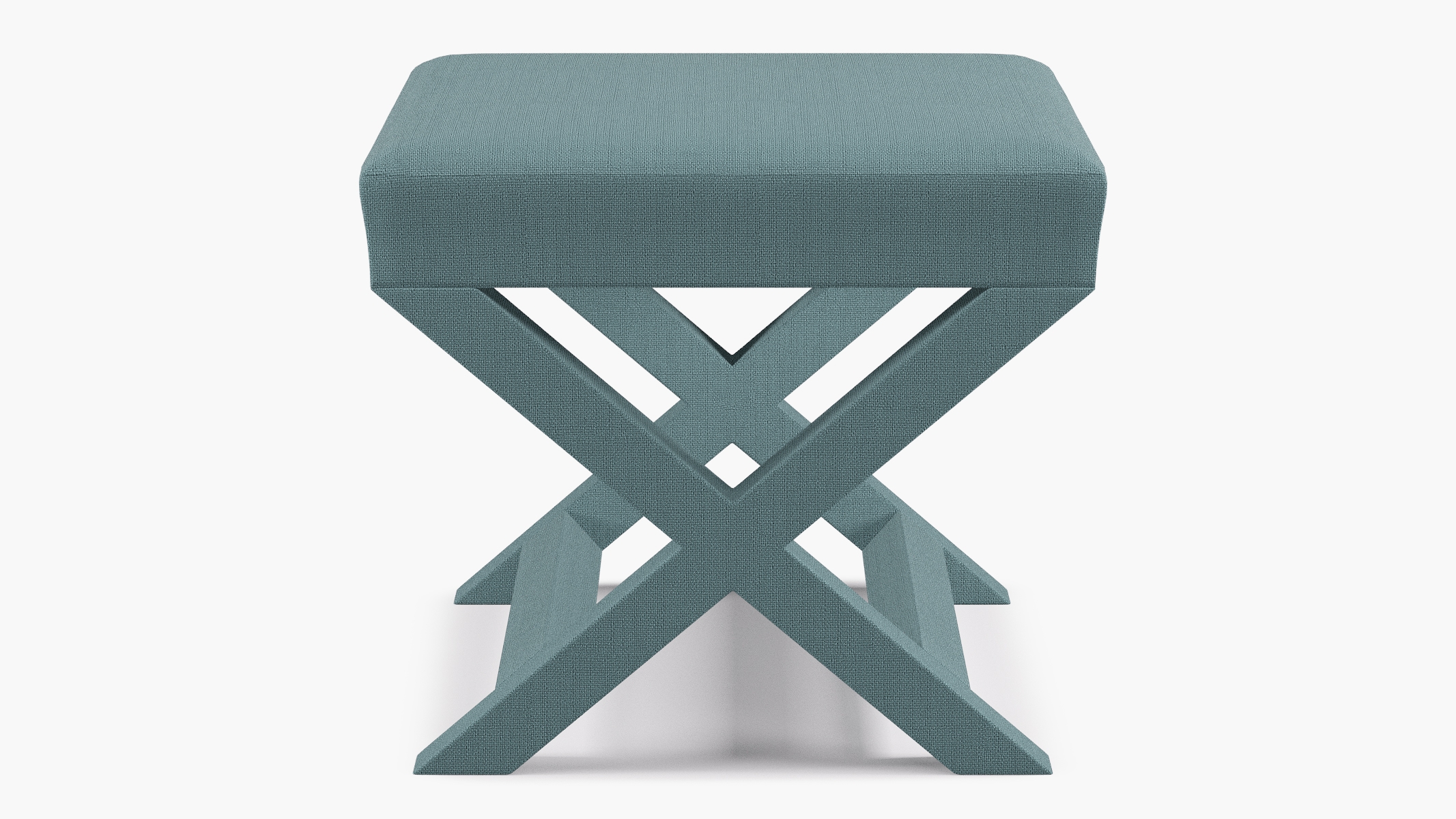 X Bench, Seaglass Linen - Image 0