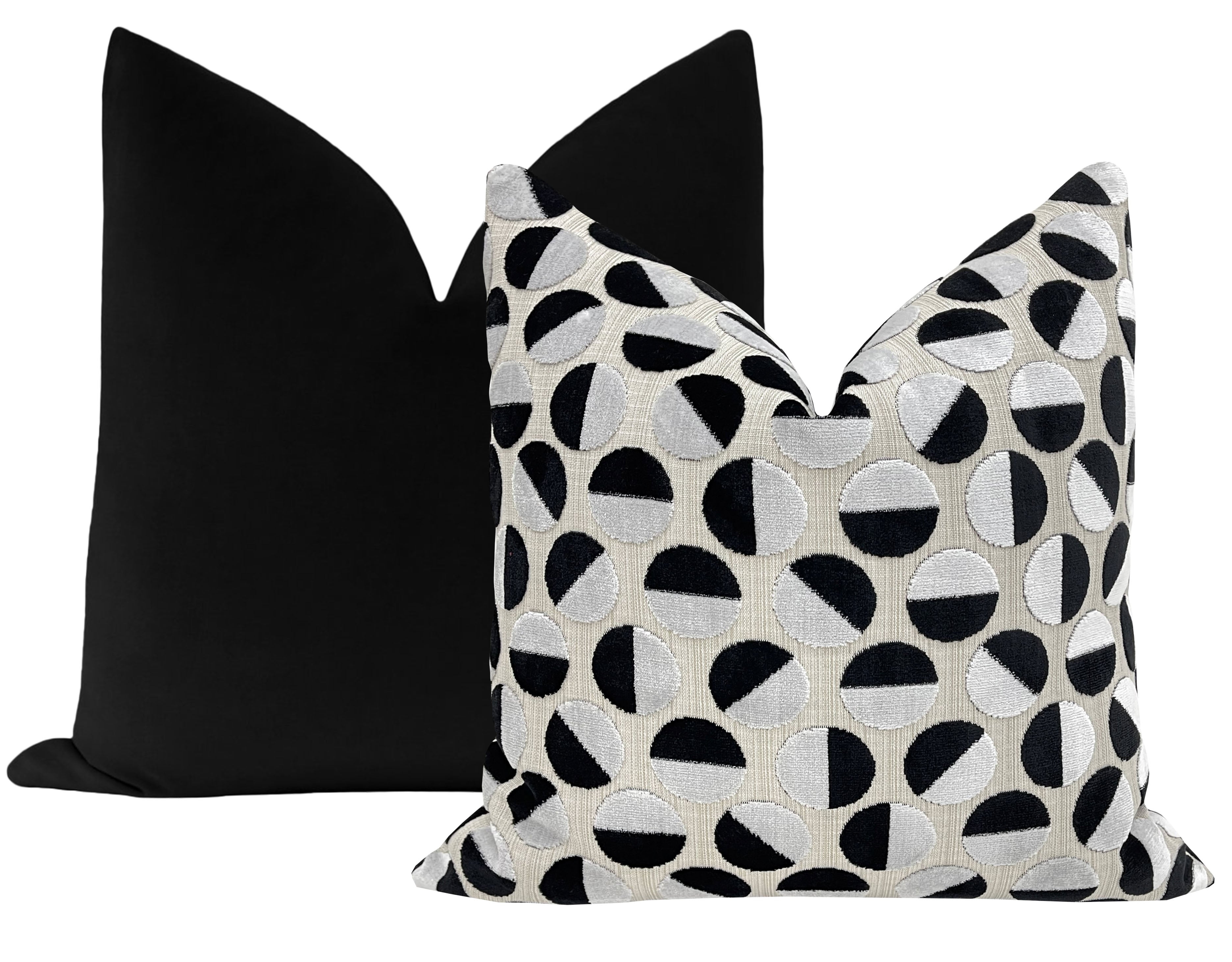 BROOKLYN CUT VELVET // EBONY - 14" X 36" - Image 3
