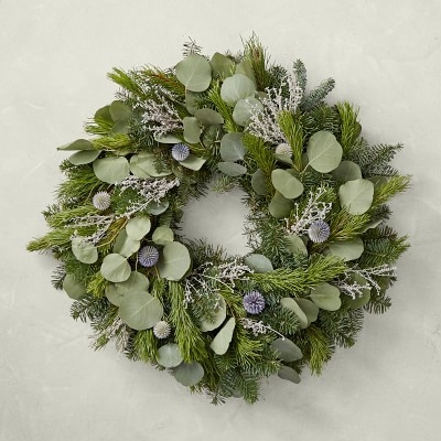 Winter Greens Wreath, 26" - Image 1