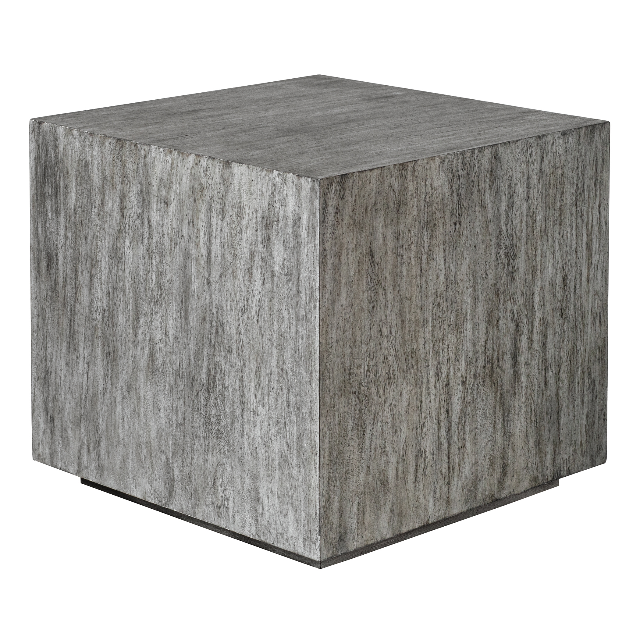 Kareem Modern Gray Side Table - Image 3