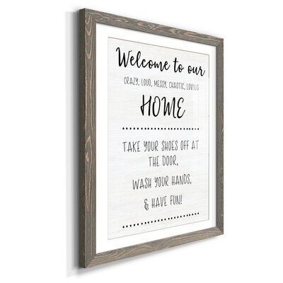  Welcome To Our Home-Premium Framed Print - Ready To Hang - Image 0