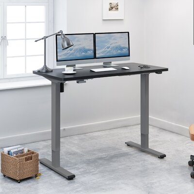 Home Office Electric Height Adjustable Standing Desk Extra Large Desktop 55"X 28" - Image 0