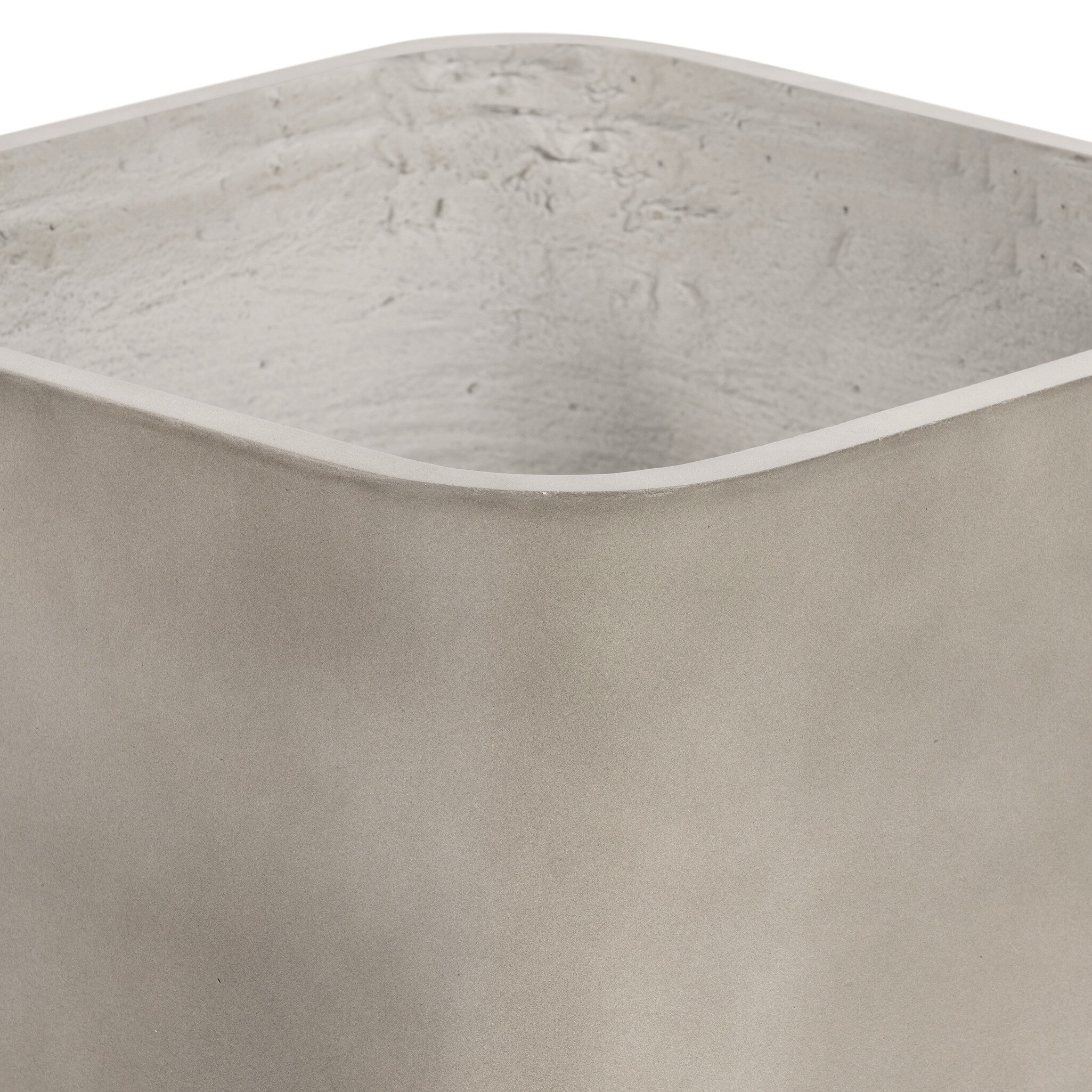 Ivan Square Planter - Grey Concrete - Image 3
