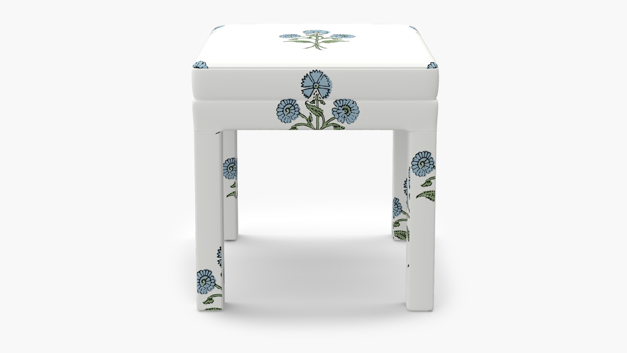 Parsons Ottoman, Blue Delphine - Image 0